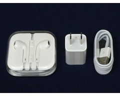 IPHONE OEM USB Charger/Cable/Earplug 